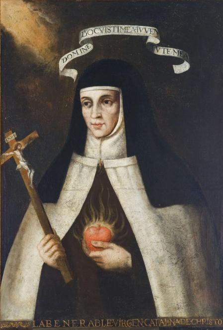 Retrato la madre Catalina de Cristo en las Carmelitas de San José de Pamplona, óleo sobre lienzo de comienzos del siglo XVII