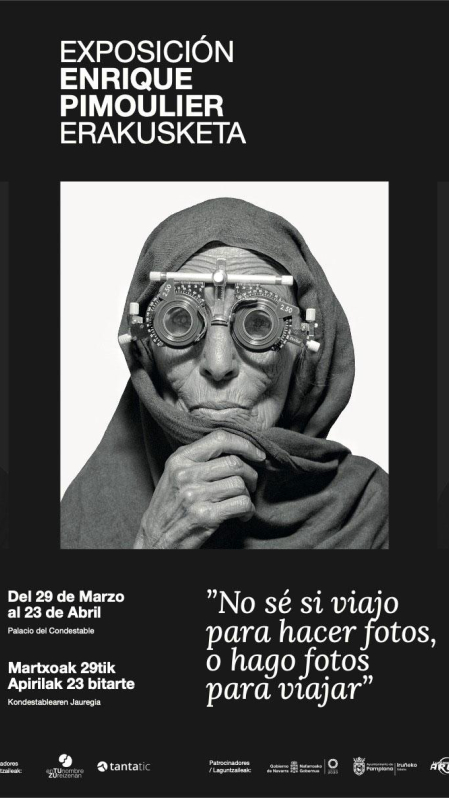 Cartel de la exposición de homenaje a Enrique Pimoulier