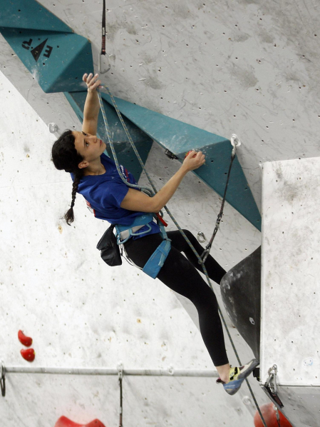 Fotos del Campeonato navarro de escalada de dificultad. /