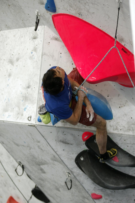 Fotos del Campeonato navarro de escalada de dificultad. /