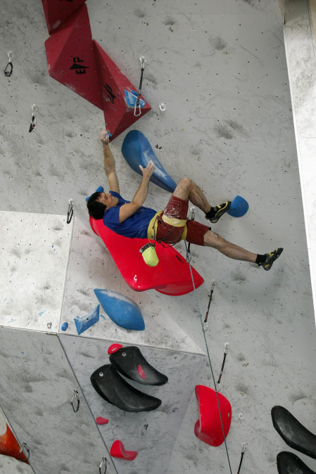 Fotos del Campeonato navarro de escalada de dificultad. /
