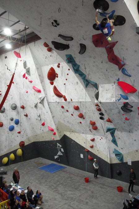 Fotos del Campeonato navarro de escalada de dificultad. /