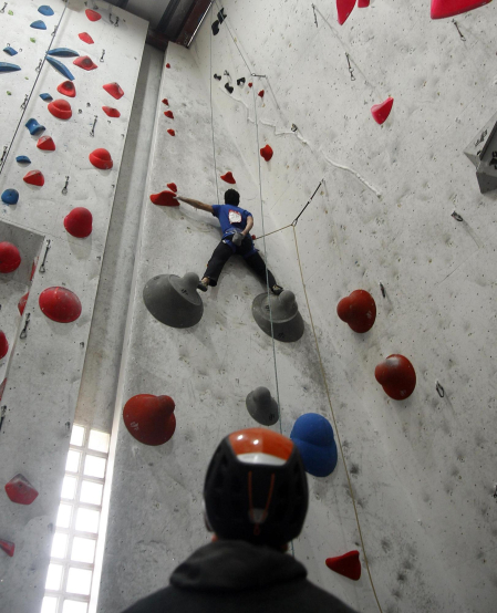 Fotos del Campeonato navarro de escalada de dificultad. /