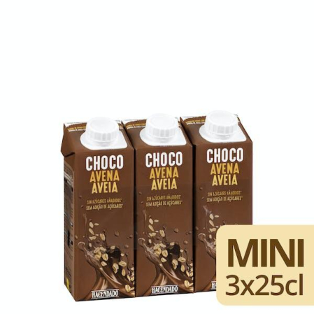Bricks mini de bebida de avena con chocolate sin azúcares añadidos