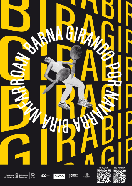 Cartel de ‘Girando por Navarra / Bira Nafarroan Barna’