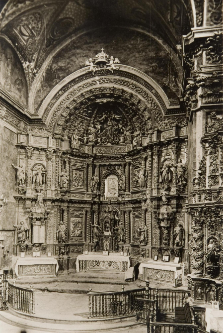 Cabecera de la parroquial de Los Arcos en 1916