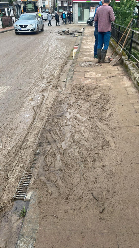 Afecciones en Bera por las fuertes lluvias.