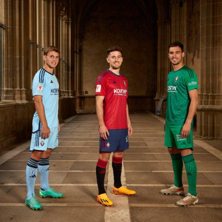 Camisetas de Osasuna para la nueva temporada./