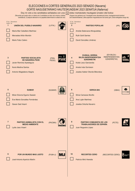 Una sola papeleta para el senado