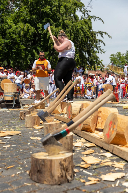 Fotos de la primera jornada de Herri Kirolak de los Sanfermines 2023.