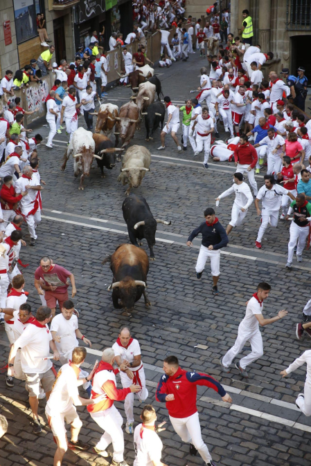 Plaza del Ayuntamiento, cuarto encierro.