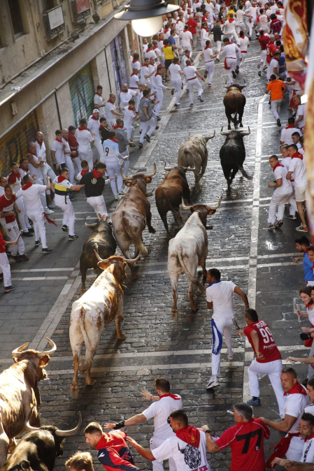 Plaza del Ayuntamiento, cuarto encierro.