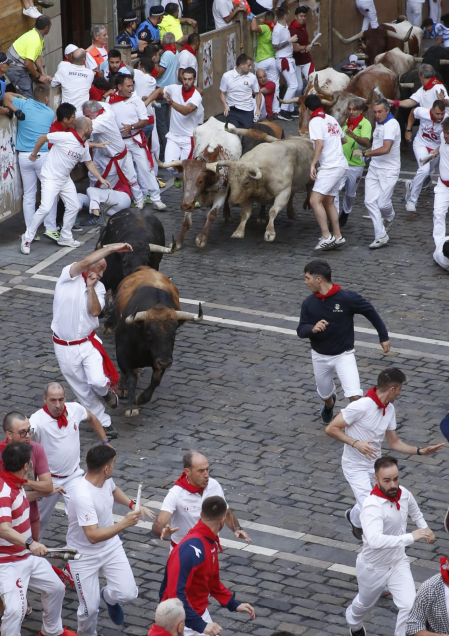 Plaza del Ayuntamiento, cuarto encierro.