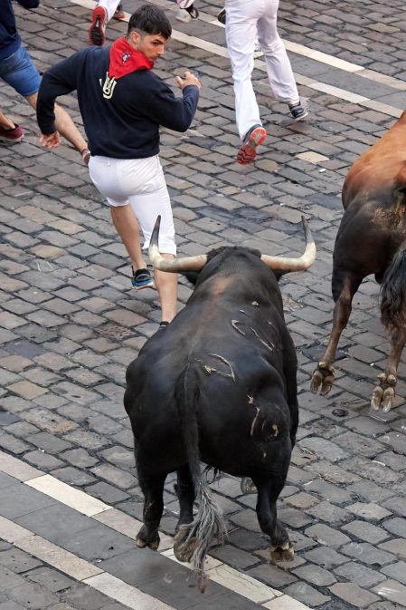 Plaza del Ayuntamiento, cuarto encierro.