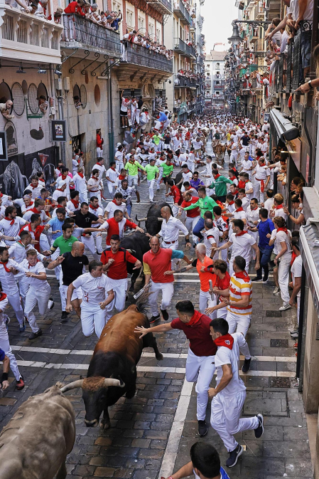 Estafeta, cuarto encierro.