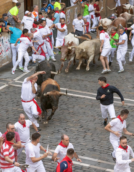 Plaza del Ayuntamiento, cuarto encierro.