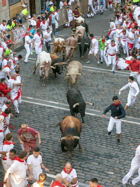 Plaza del Ayuntamiento, cuarto encierro.