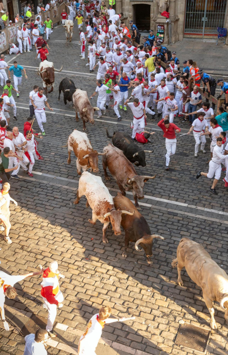 Plaza del Ayuntamiento, cuarto encierro.