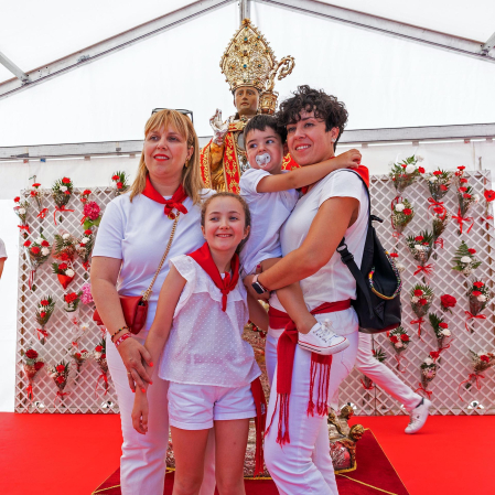 Fotos de la ofrenda foral a San Fermín.