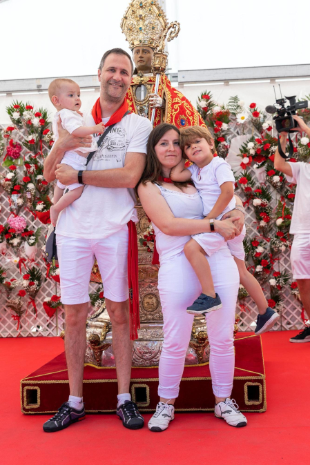 Fotos de la ofrenda foral a San Fermín.