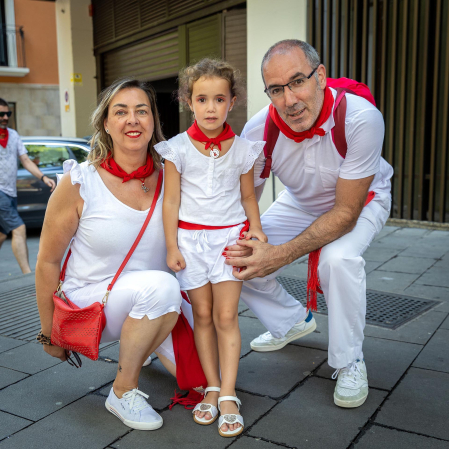 Fotos de la ofrenda foral a San Fermín.