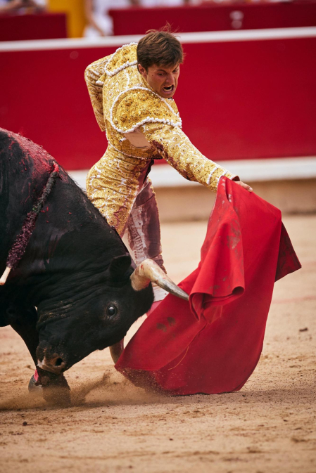 Fotos de la octava y última corrida de la Feria de San Fermín./