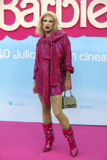 Fotos del estreno de la película 'Barbie' en Madrid.