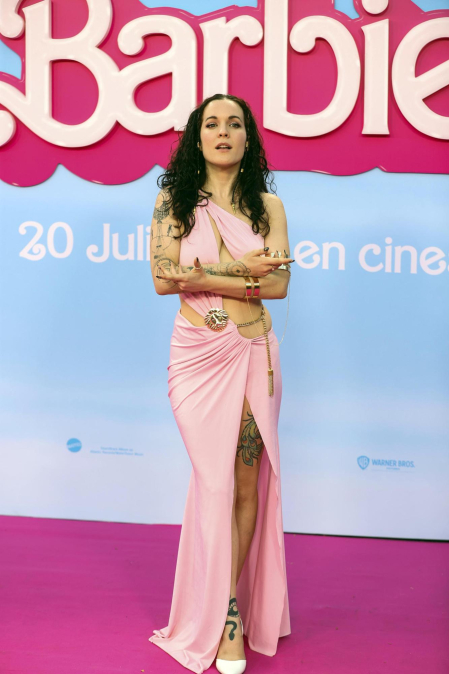 Fotos del estreno de la película 'Barbie' en Madrid.