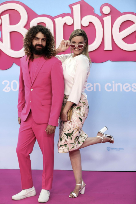 Fotos del estreno de la película 'Barbie' en Madrid.