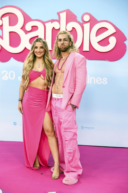 Fotos del estreno de la película 'Barbie' en Madrid.