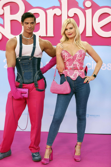Fotos del estreno de la película 'Barbie' en Madrid.