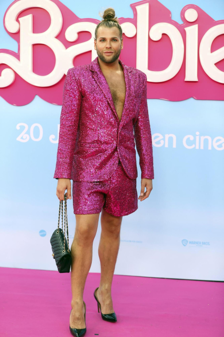 Fotos del estreno de la película 'Barbie' en Madrid.
