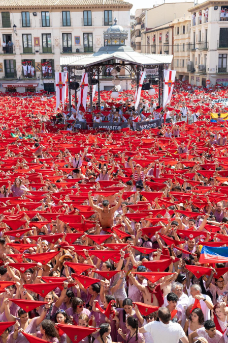 Fotos de las fiestas del cohete de Tudela./ Blanca Aldanondo