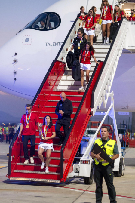 Fotos de la celebración del título de campeonas del mundo de la selección española de fútbol