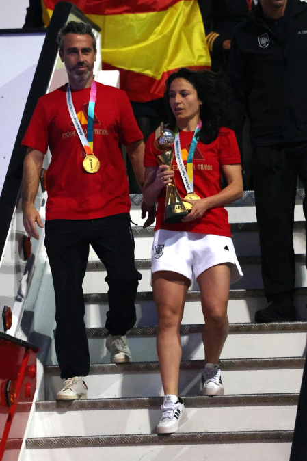Fotos de la celebración del título de campeonas del mundo de la selección española de fútbol