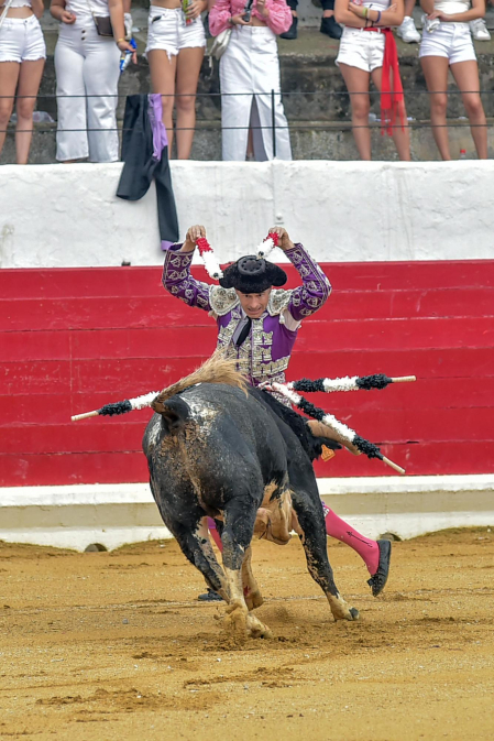 Imágenes de la novillada de las fiestas de Peralta
