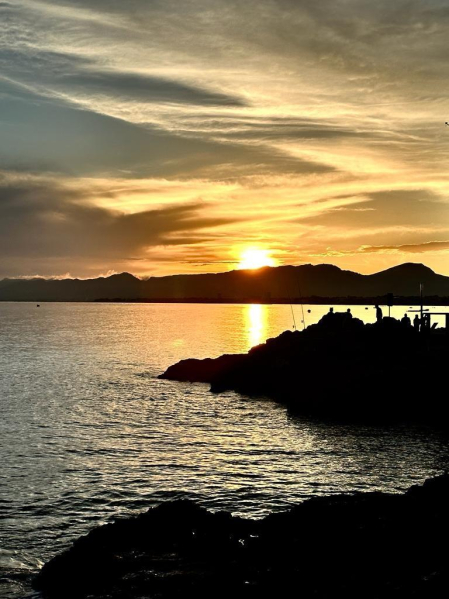 Atardecer veraniego en Salou.