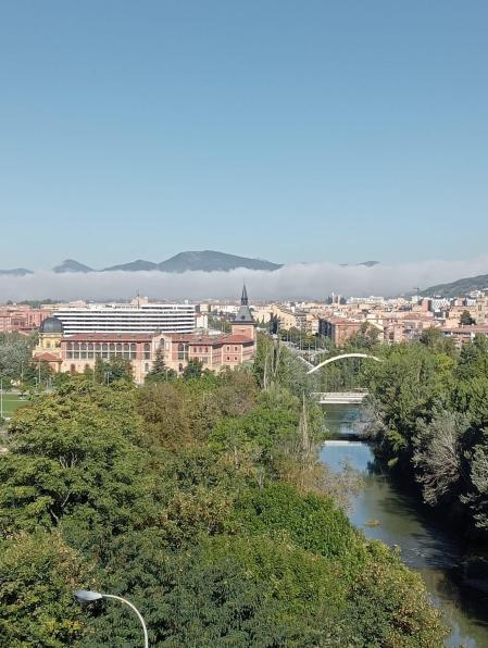 Rio Arga, en Pamplona. /