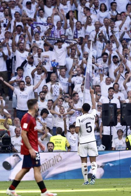 Jugadas del encuentro de la Jornada 9 de LaLiga EA Sports entre rojillos y merengues disputado en el Santiago Bernabéu