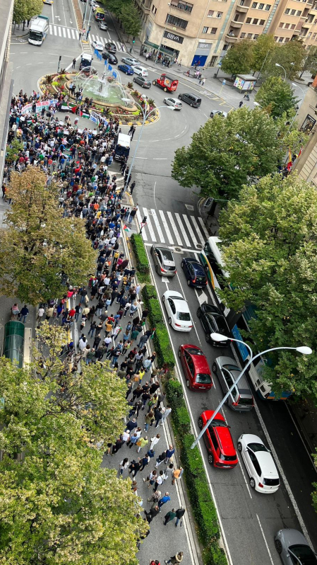 La manifestación ha partido a las 11.30 horas desde la Plaza de la Constitución