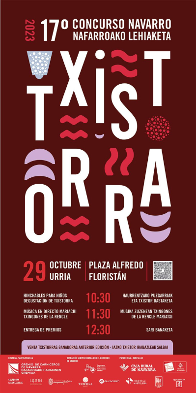 Cartel del 17º Concurso Navarro de Txistorra