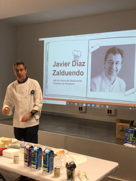 Javier Díaz Zalduendo durante su master class del Día del Gusto.