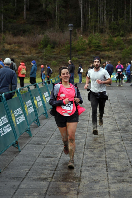 Participantes en las carreras disputadas en la IV Sansilbestrail de Zubiri./