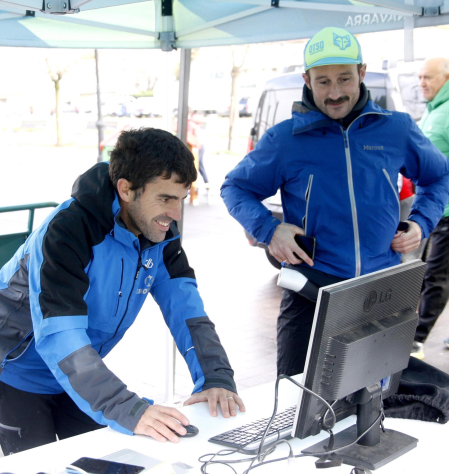 Participantes en las carreras disputadas en la IV Sansilbestrail de Zubiri./