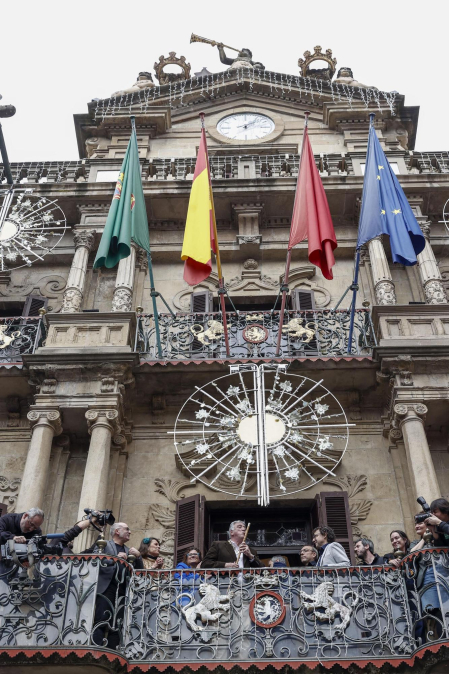 Joseba Asiron (EH Bildu), nuevo alcalde de Pamplona tras la moción de censura a Cristina Ibarrola (UPN).