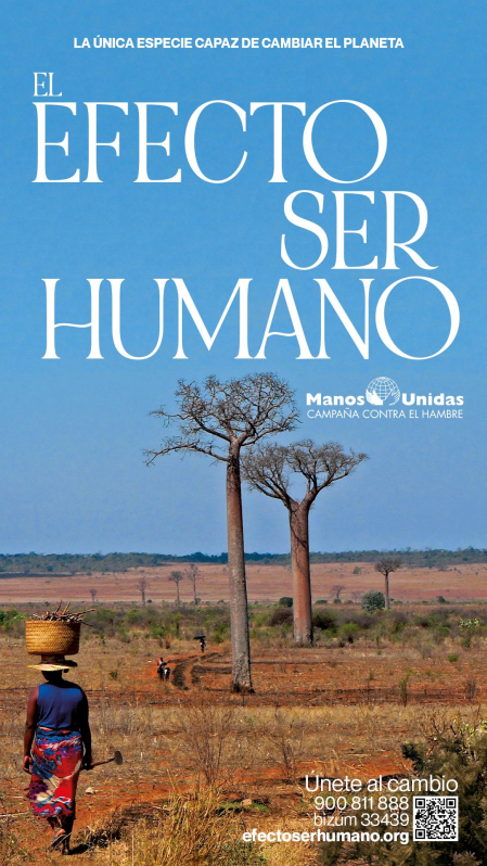 Cartel de la campaña contra el hambre 2024 de Manos Unidas