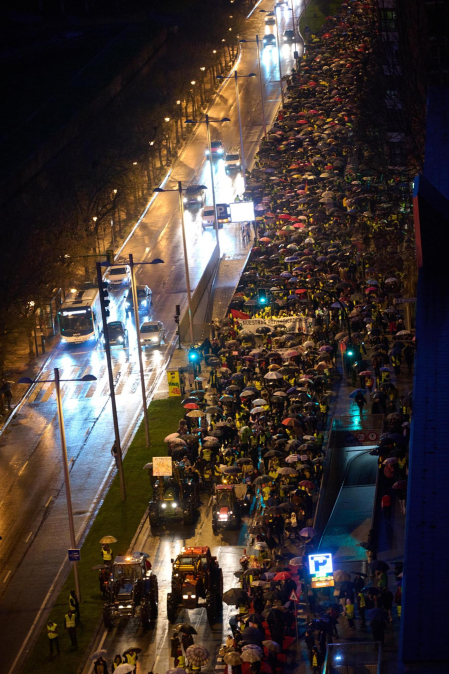 Imágenes de la marcha a favor del agro navarro.