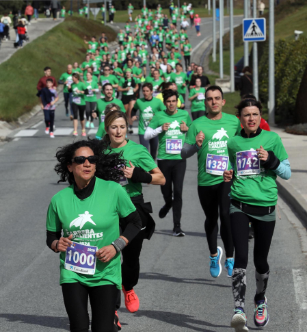 VIII Carrera de los Valientes contra el Cáncer en Pamplona. |