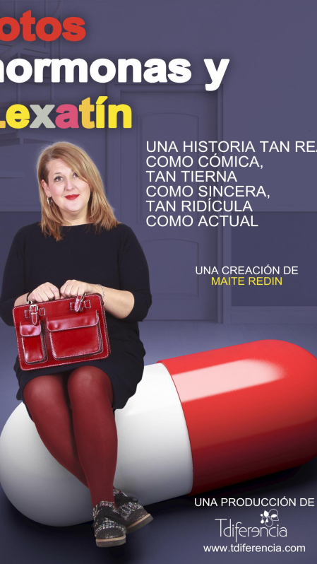 La actriz Maite Redín, en el cartel de la obra