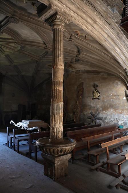 Así luce la iglesia de San Salvador de Sangüesa tras 23 años cerrada por daños estructirales./